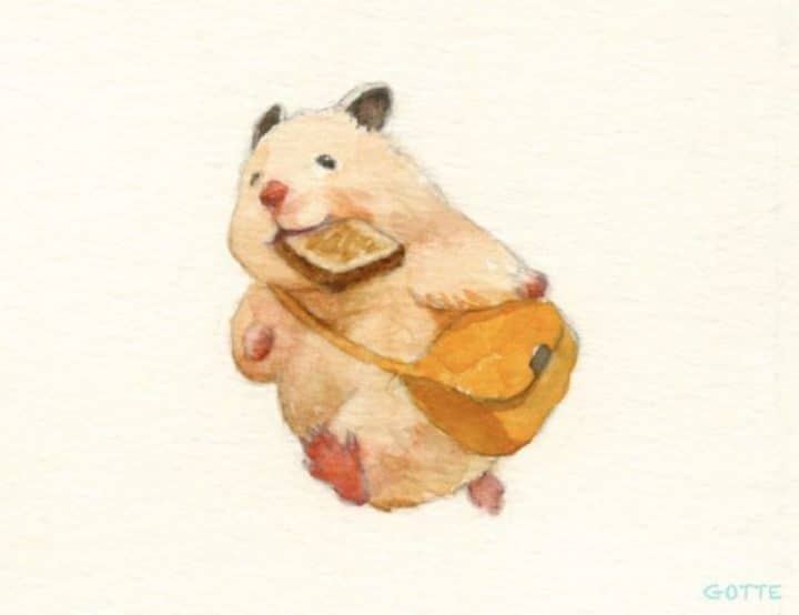 aventures-hamster-peinture-aquarelle