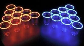 beer pong lumineux