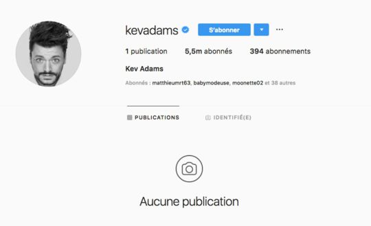 Kev Adams quitte Instagram sans explications
