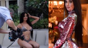 sosie kim kardashian prothèse explose implant mammaire