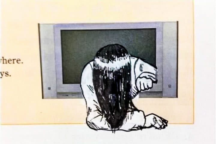 dessin dans livre scolaire