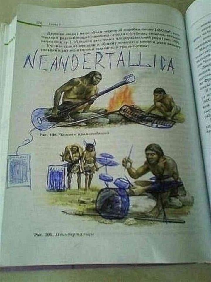 dessin dans livre scolaire