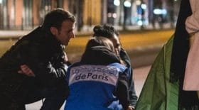 Emmanuel Macron participe à une maraude pour les Sans Abris