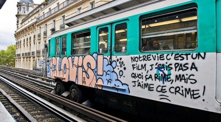 graffitis métro