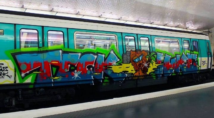 graffitis métro