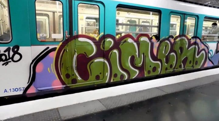 graffitis métro