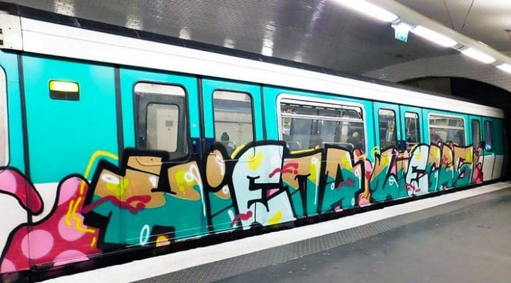 graffitis métro