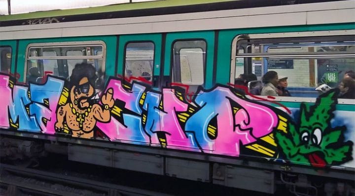 graffitis métro