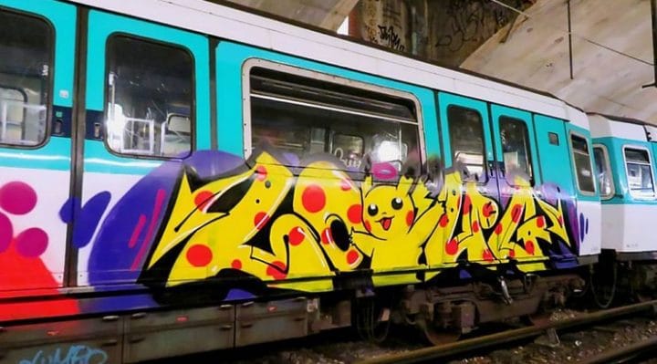 graffitis métro