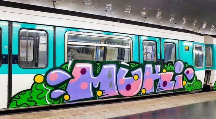 graffitis métro