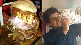 bat le record manger nourriture sandwich monstrueux