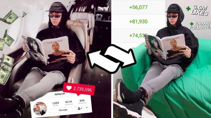 youtubeur gagne followers instagram faux riche