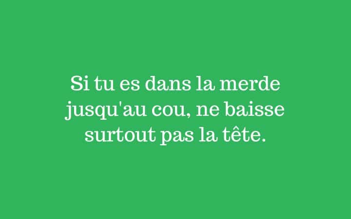 expression à la con