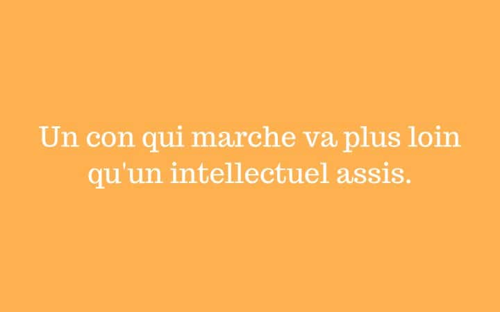 expression à la con