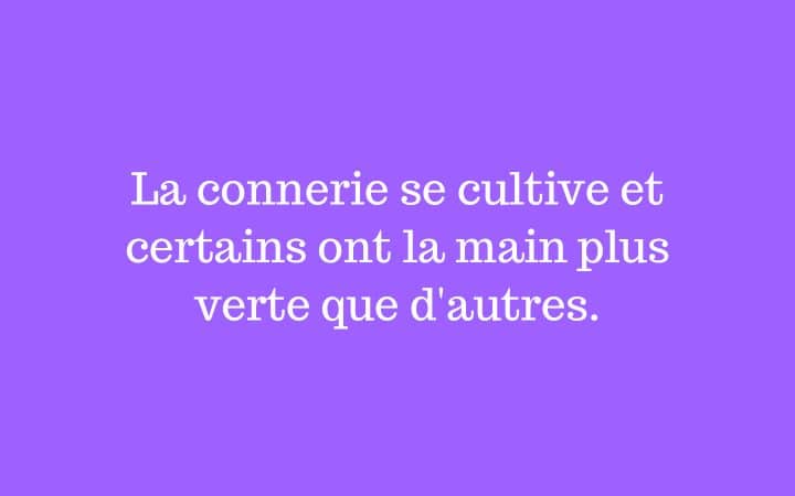 expression à la con
