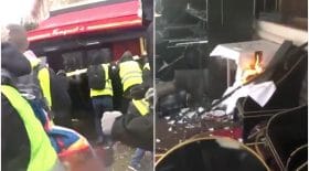 fouquet's incendié gilets jaunes acte 18
