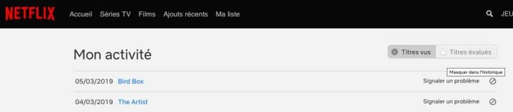 Historique Netflix