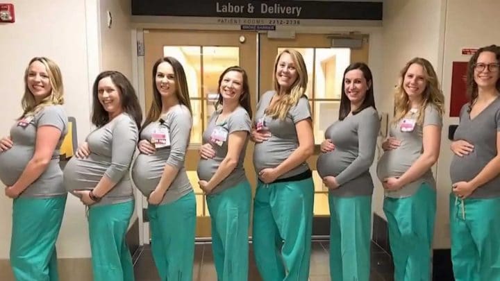 infirmières enceintes en même temps