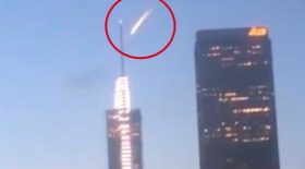 météorite dans le ciel Los Angeles