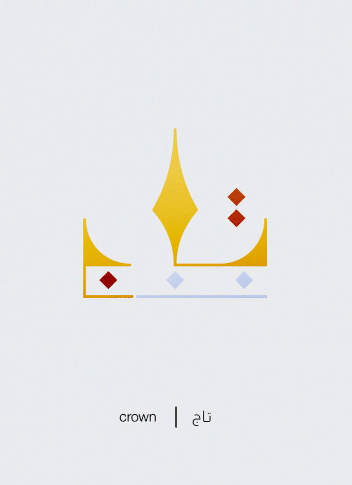 mot arabe illustré