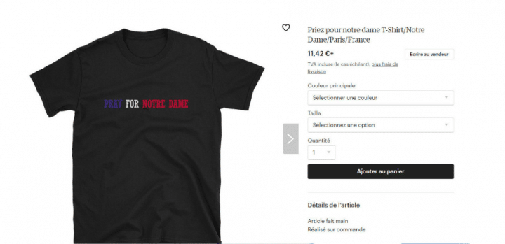 T-shirt Notre-Dame