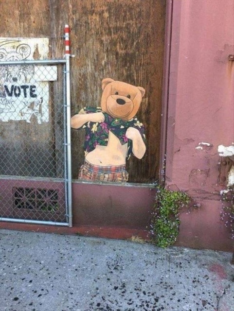 truc bizarre sur la route