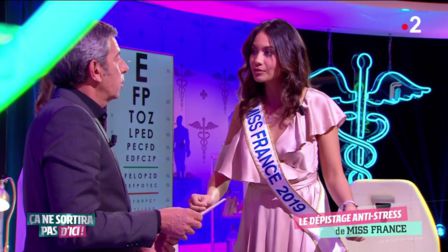 Miss France 2019 n'hésite pas à répondre à Michel Cymes