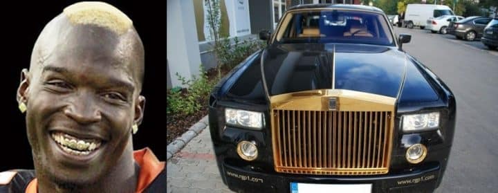 Chad Ochocinco:Rolls Royce Phantom Gold