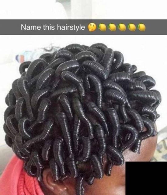 coupe de cheveux improbable