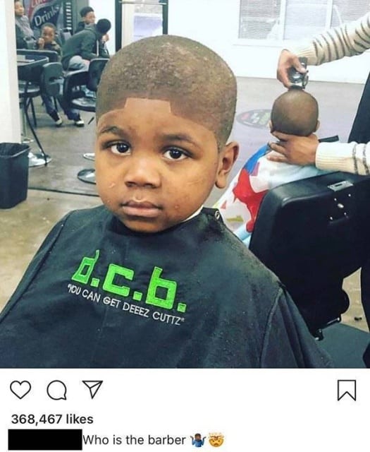 coupe de cheveux improbable