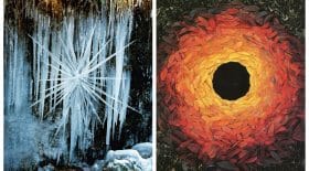 collage land art