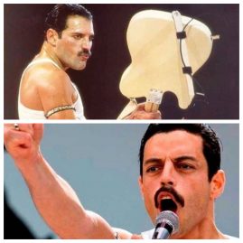 Freddy Mercury et Rami Malek biopics