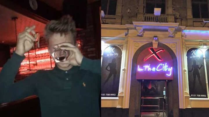 jeune dépense son argent dans un club de striptease