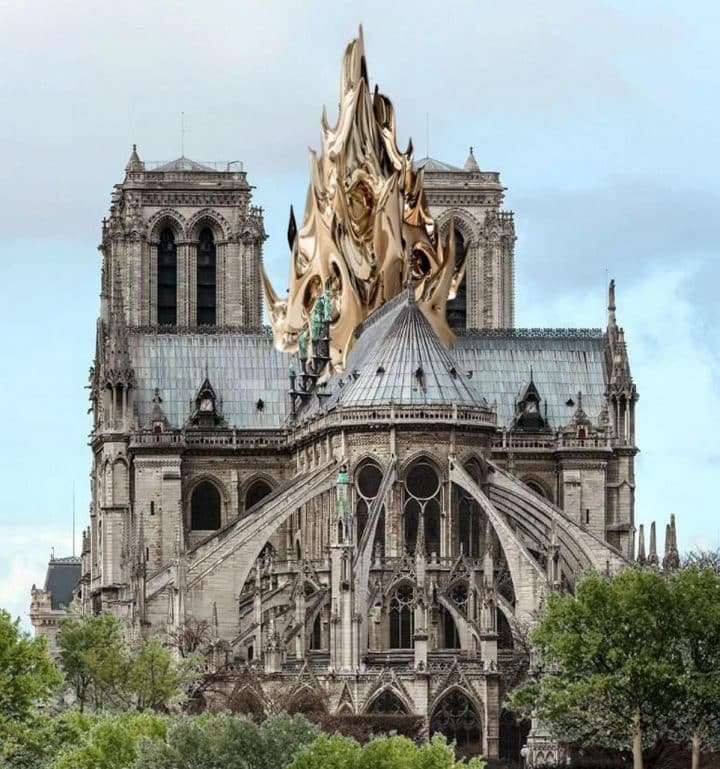 NotreDame entre toiture en verre, ou promenade sur le toit , voici