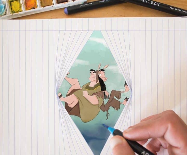 lignes-dessins-disney-luigi-kemo-volo