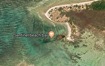 Sentinel Beach Bar sur l'Île des Sentinelles
