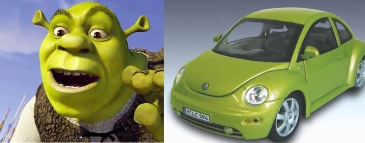 Shrek:Volkswagen New Beetle