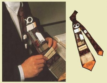 cravate porte feuille