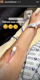 Laura Thilleman admise aux urgences 