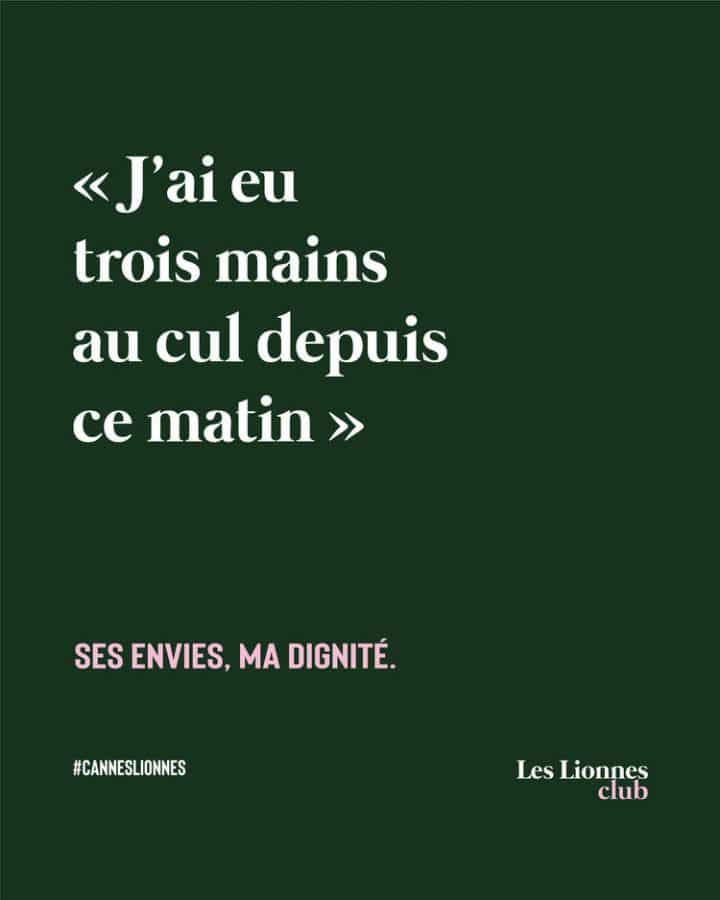 Les lionnes harcèlement pub