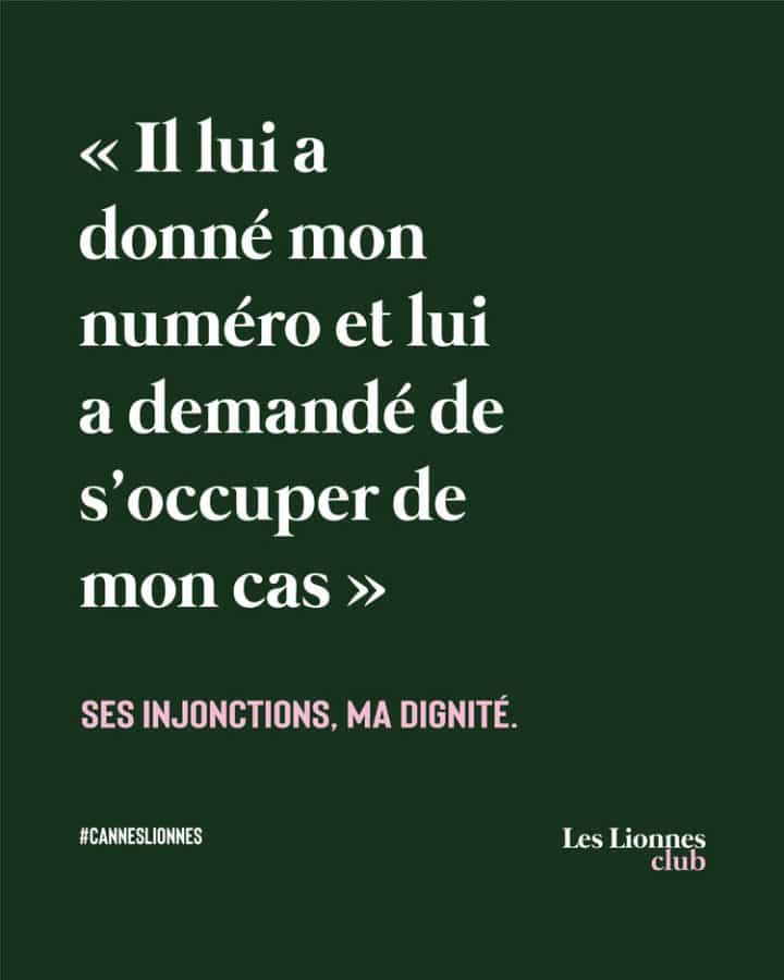 Les lionnes harcèlement pub