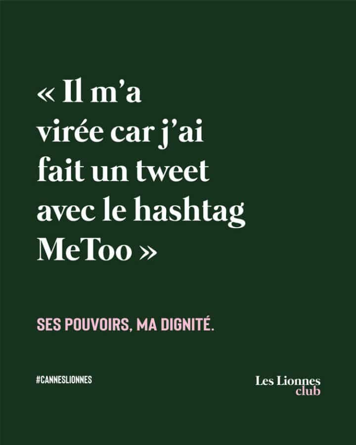 Les lionnes harcèlement pub