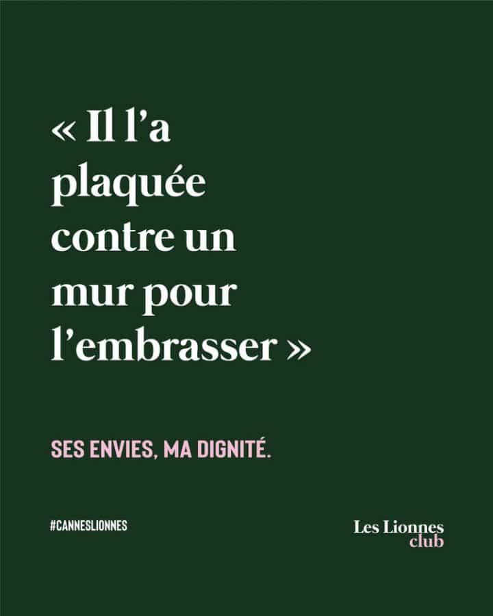 Les lionnes harcèlement pub