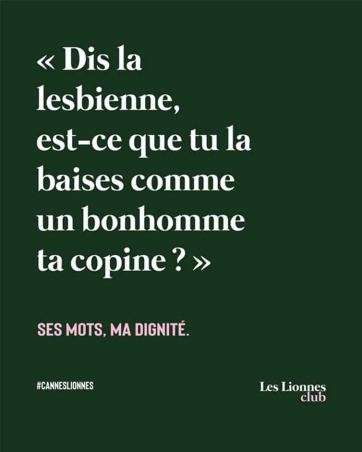 Les lionnes harcèlement pub