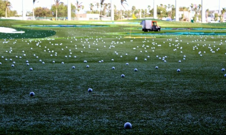 balles de golfs tombées du ciel