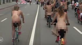 Cyclistes nudistes