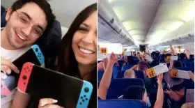 Nintendo Switch avion