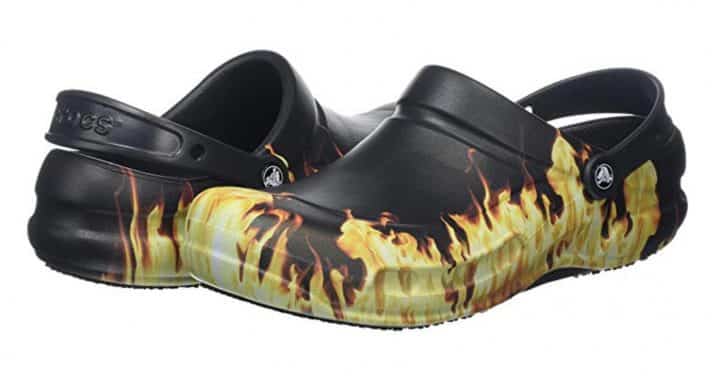 crocs flammes