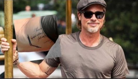 Brad Pitt tatouage 