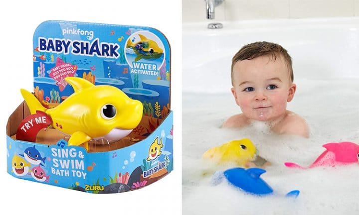 jouet bain shark